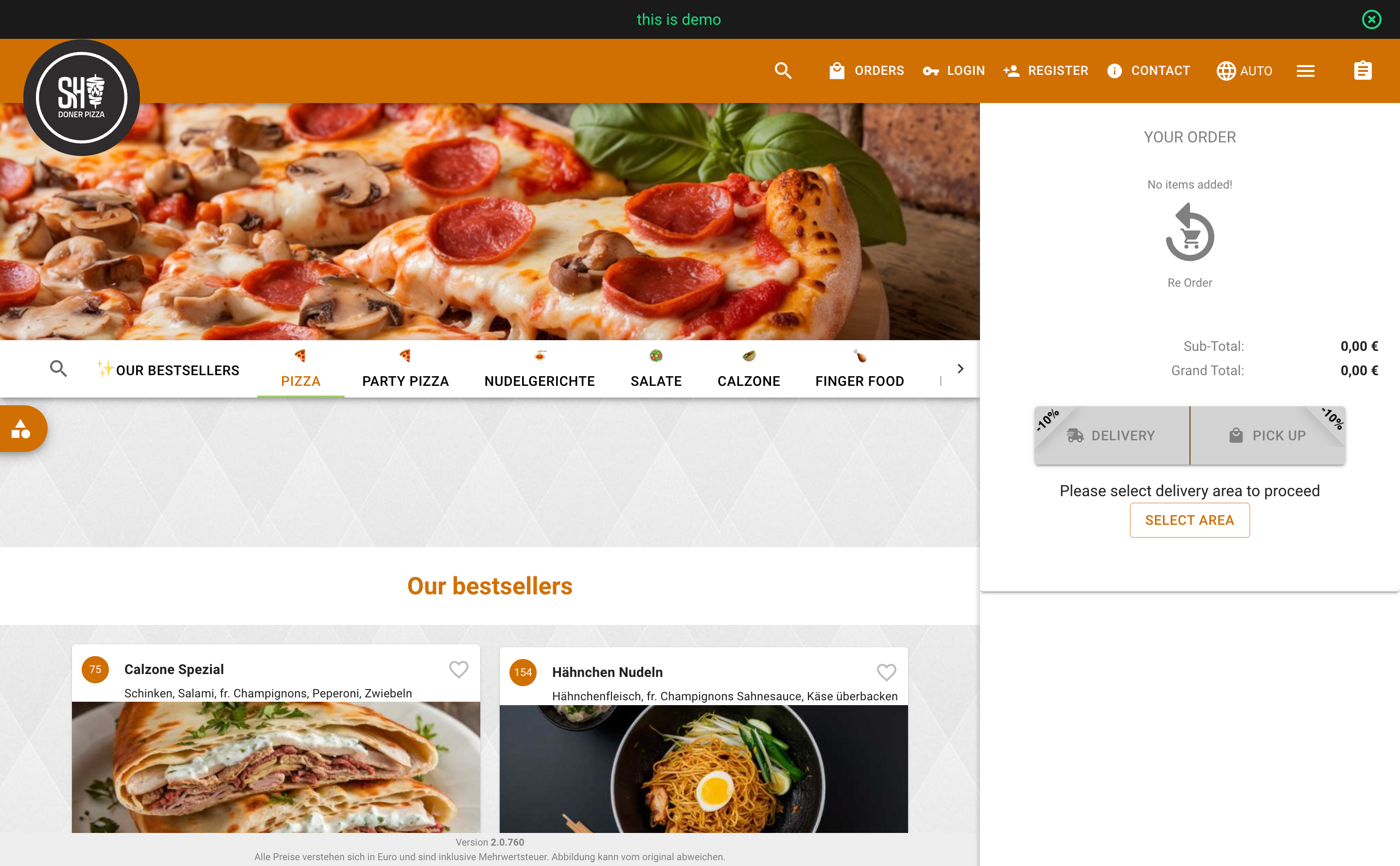 Liefer Flow — Pizza Delivery App